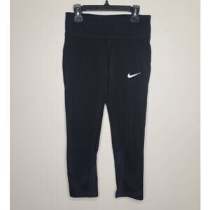 Nike Dri-Fit black running capri leggings - XS